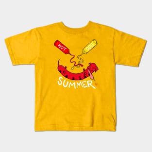 HOT DOG SUMMER Kids T-Shirt